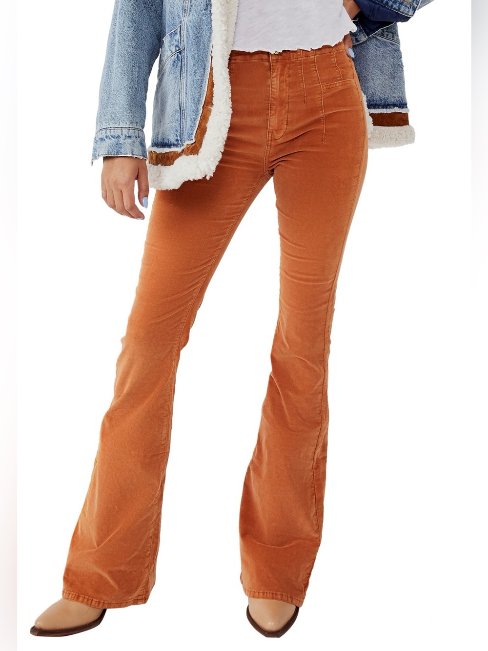 We the Free Women’s Jayde Flare Leg Corduroy Pants Sz 31